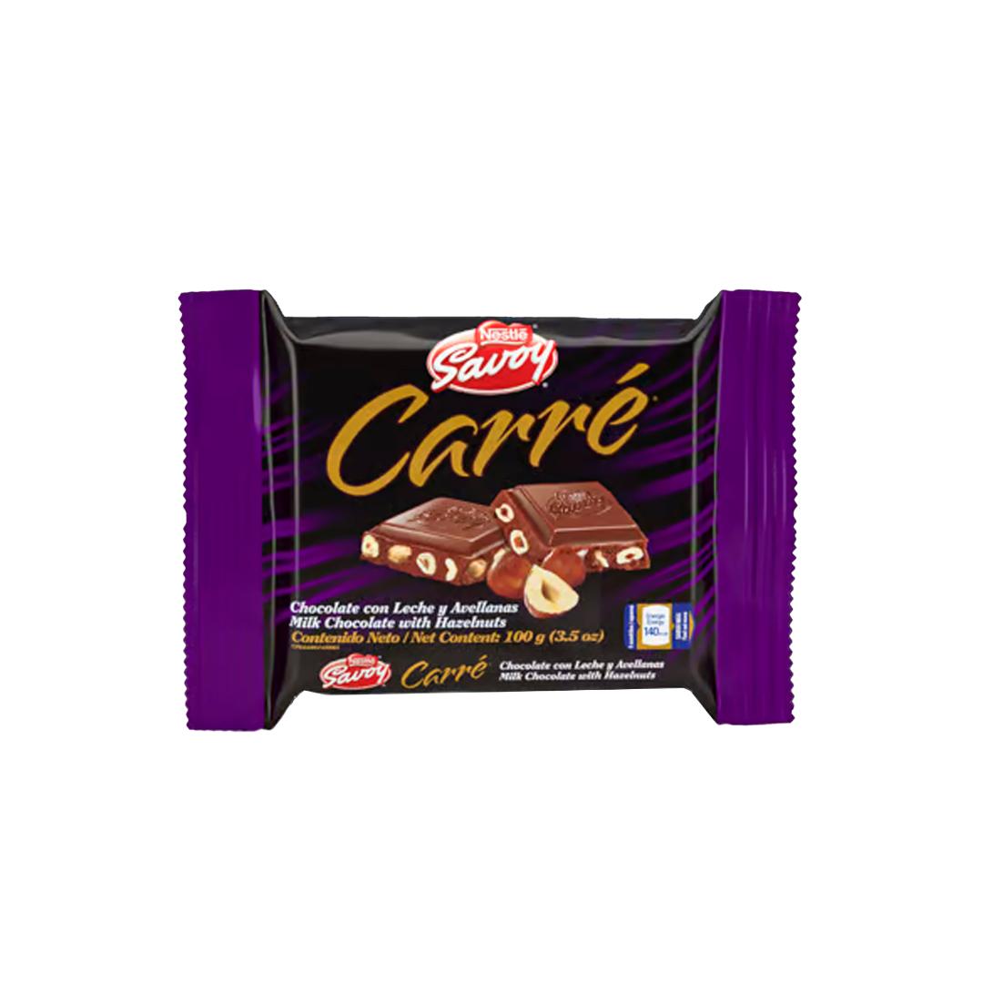 Chocolate Savoy con Leche y Avellanas Carré 100gr