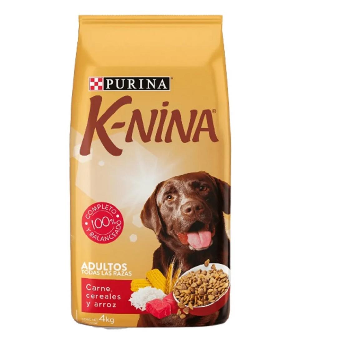 Alimento Para Perros K-Nina Purina Adulto Carne Arroz Y Cereales 2Kg
