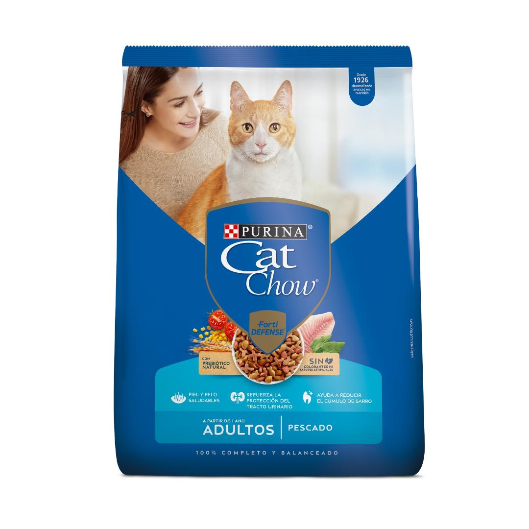 Alimento Para Gatos Cat Chow Purina Adulto Pescado Prebiótico 8Kg