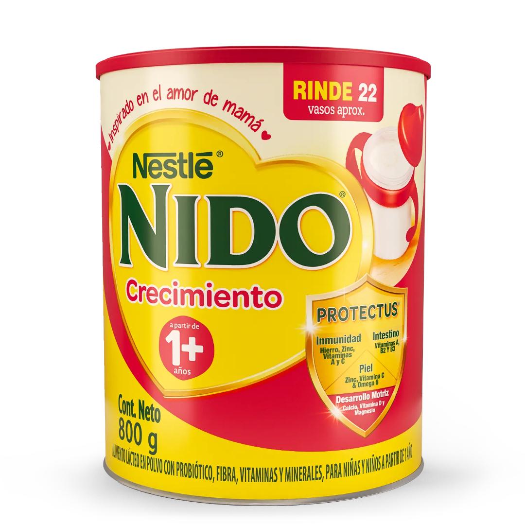Leche en Polvo Nestlé Nido Crecimiento 1+ años 800grs
