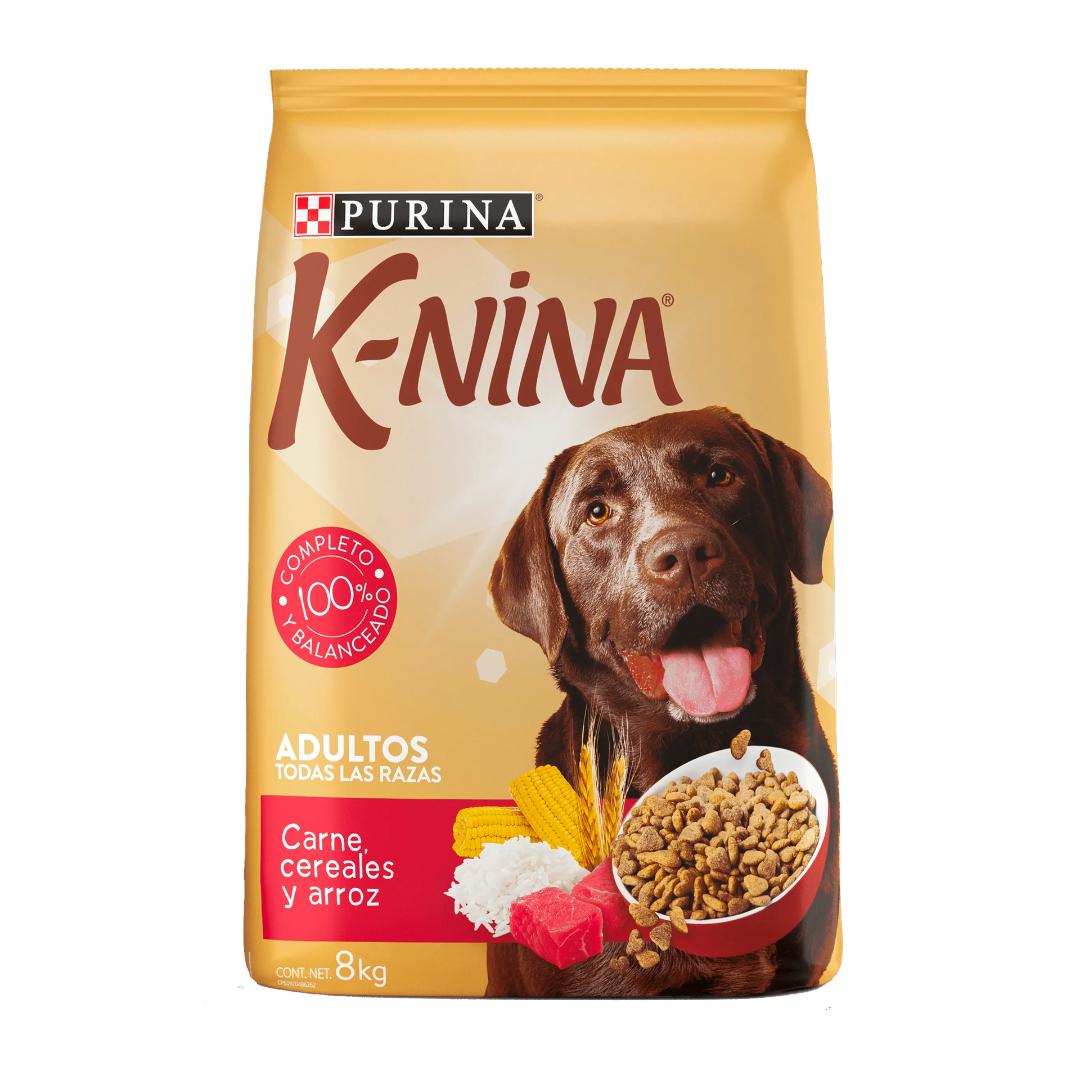 Alimento Para Perros K-Nina Purina Adulto Carne Arroz Y Creales 8Kg