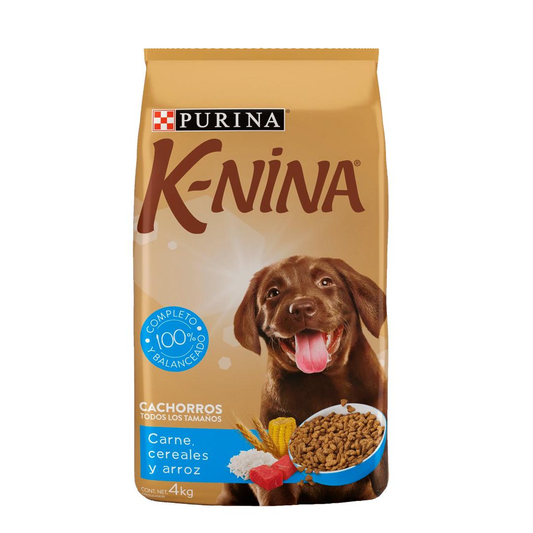 Alimento Para Perros K-Nina Purina Cachorro Carne Arroz Y Creales 4Kg