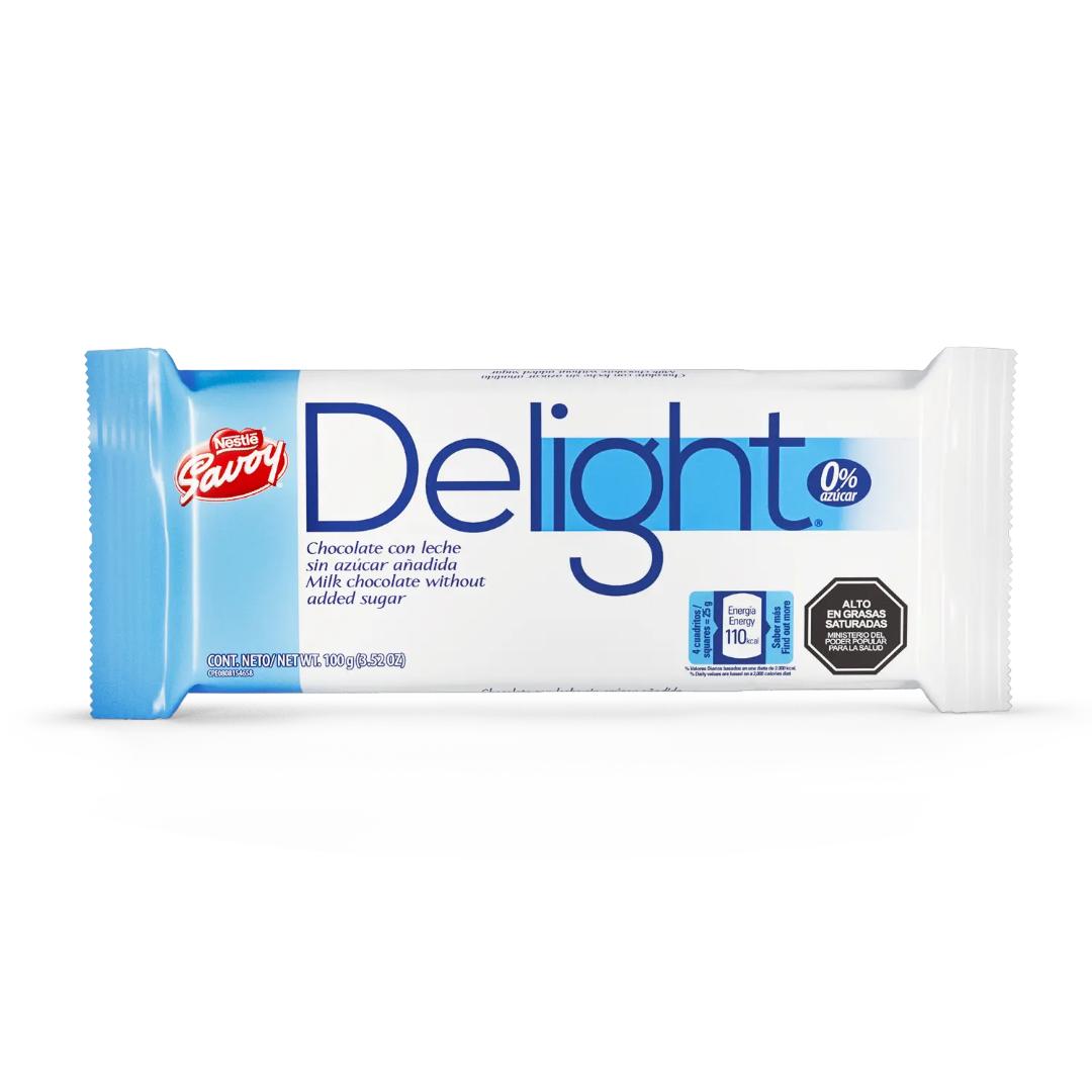 Chocolate de Leche Savoy Delight sin Azúcar 100grs