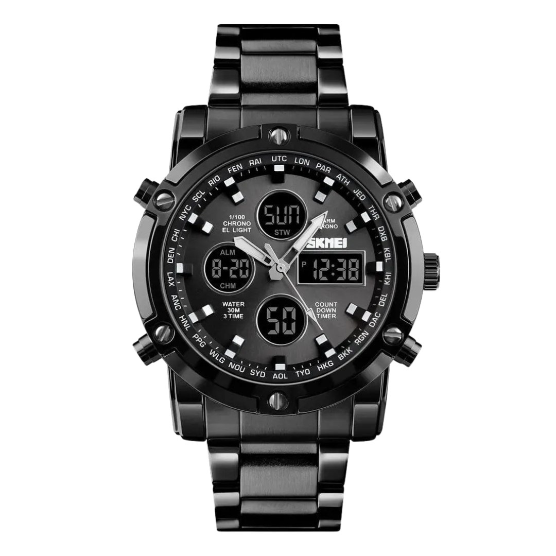 Reloj casual para Caballeros Marca SKMEI de Acero Inoxidable