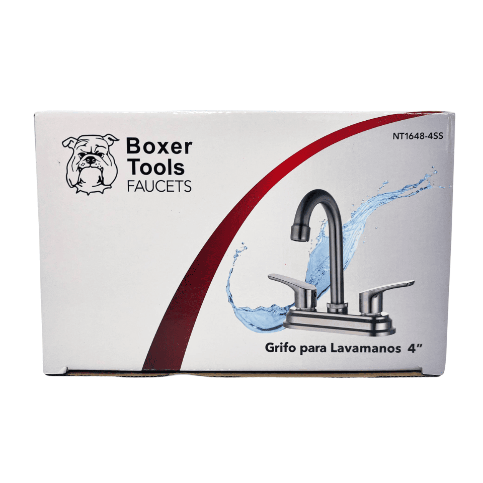 Llave de Lavamanos 4" de Acero Inoxidable | Boxer Tools