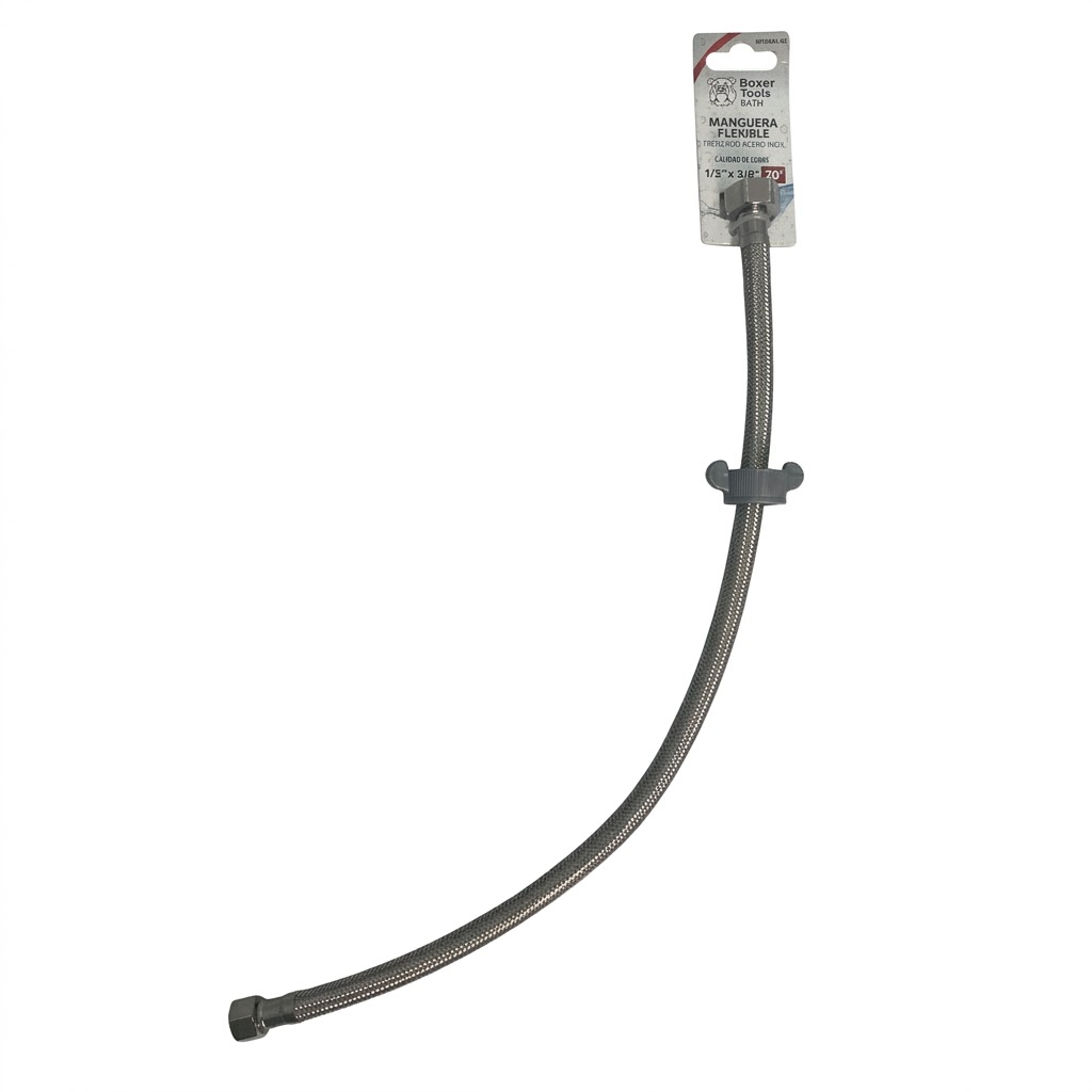 Manguera Flexible / Canilla Acero Inox 1/2" x 3/8" 50cm Boxer Tools