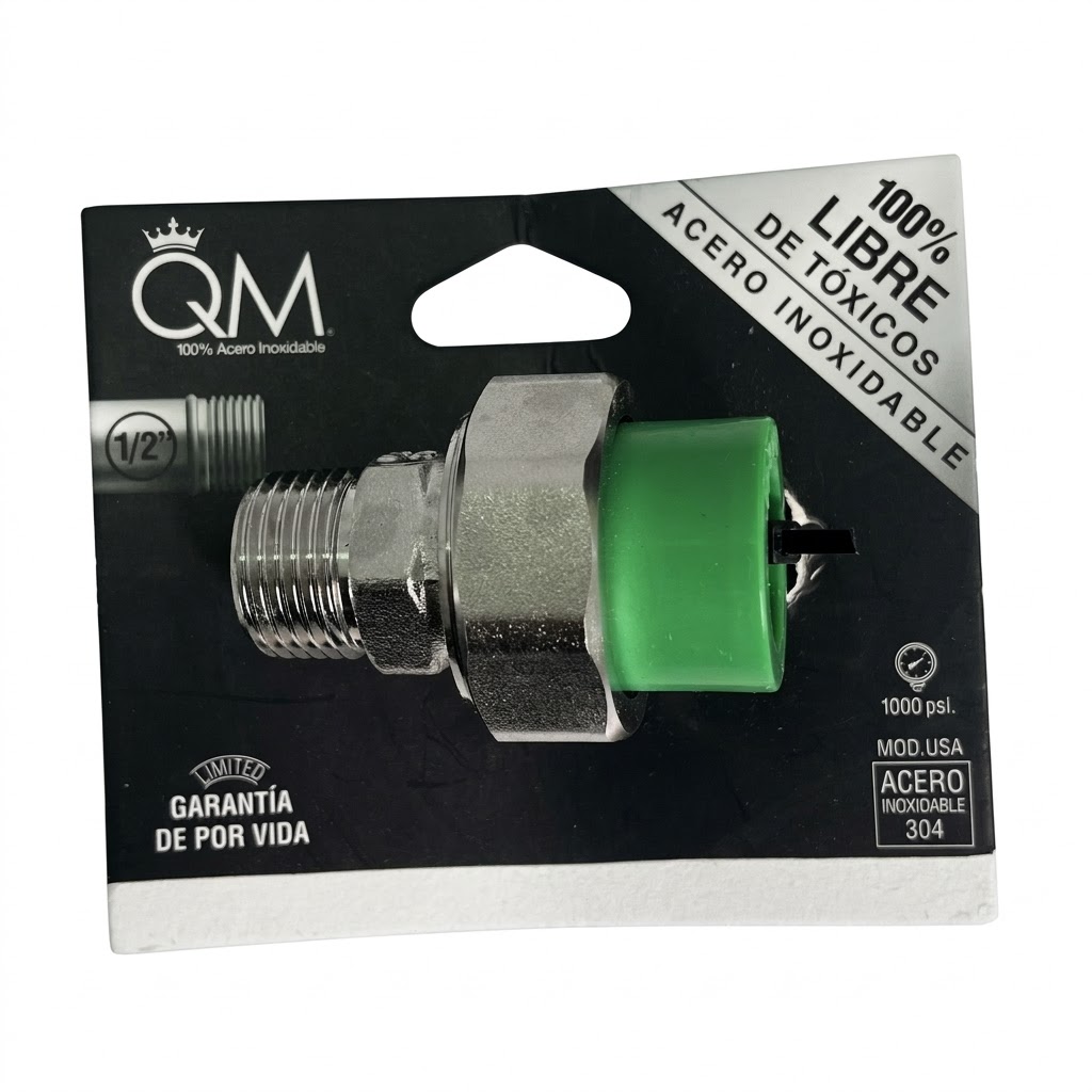 Accesorio PPR para Válvula Check Acero Inoxidable 304 de 1/2" QUALITY METAL