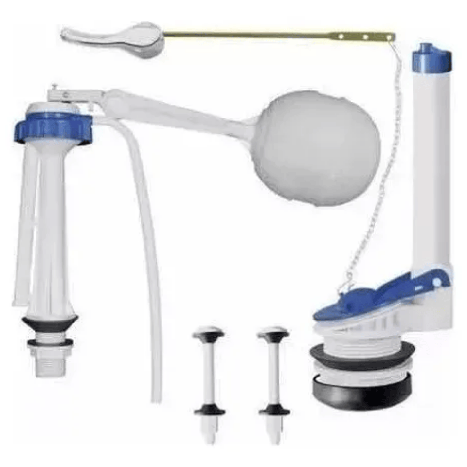 Herraje Poceta Wc Sanitario Universal De Palanca 1/2 Aqua-q