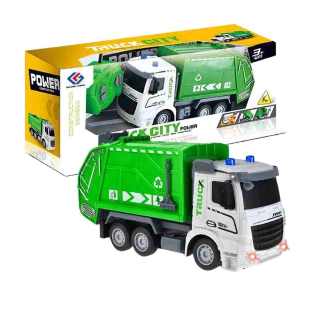 Camion De Basura A Control Remoto Con Funciones Reales