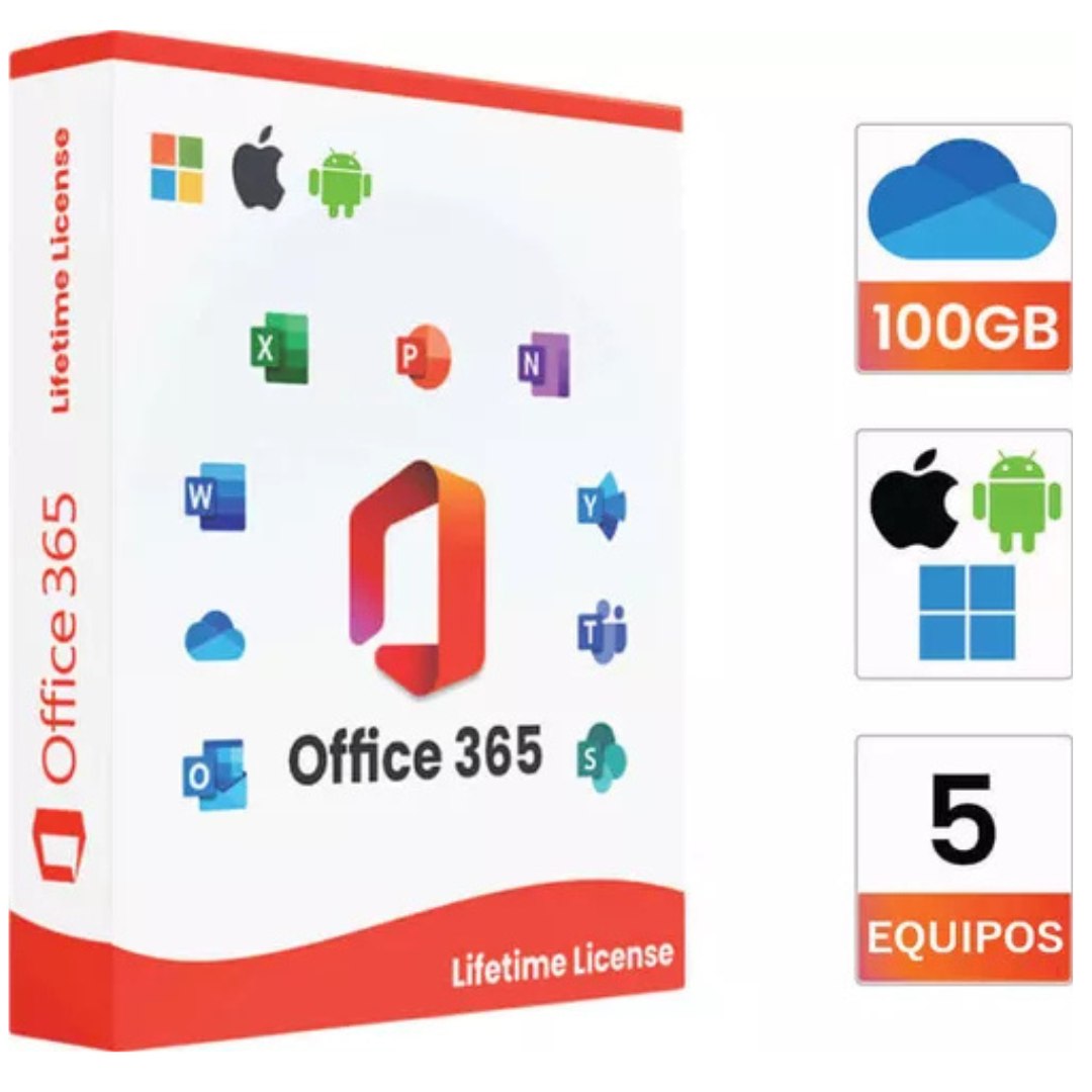 Licencia Microsoft Office 365 Con Ondrive Pc Mac Móviles