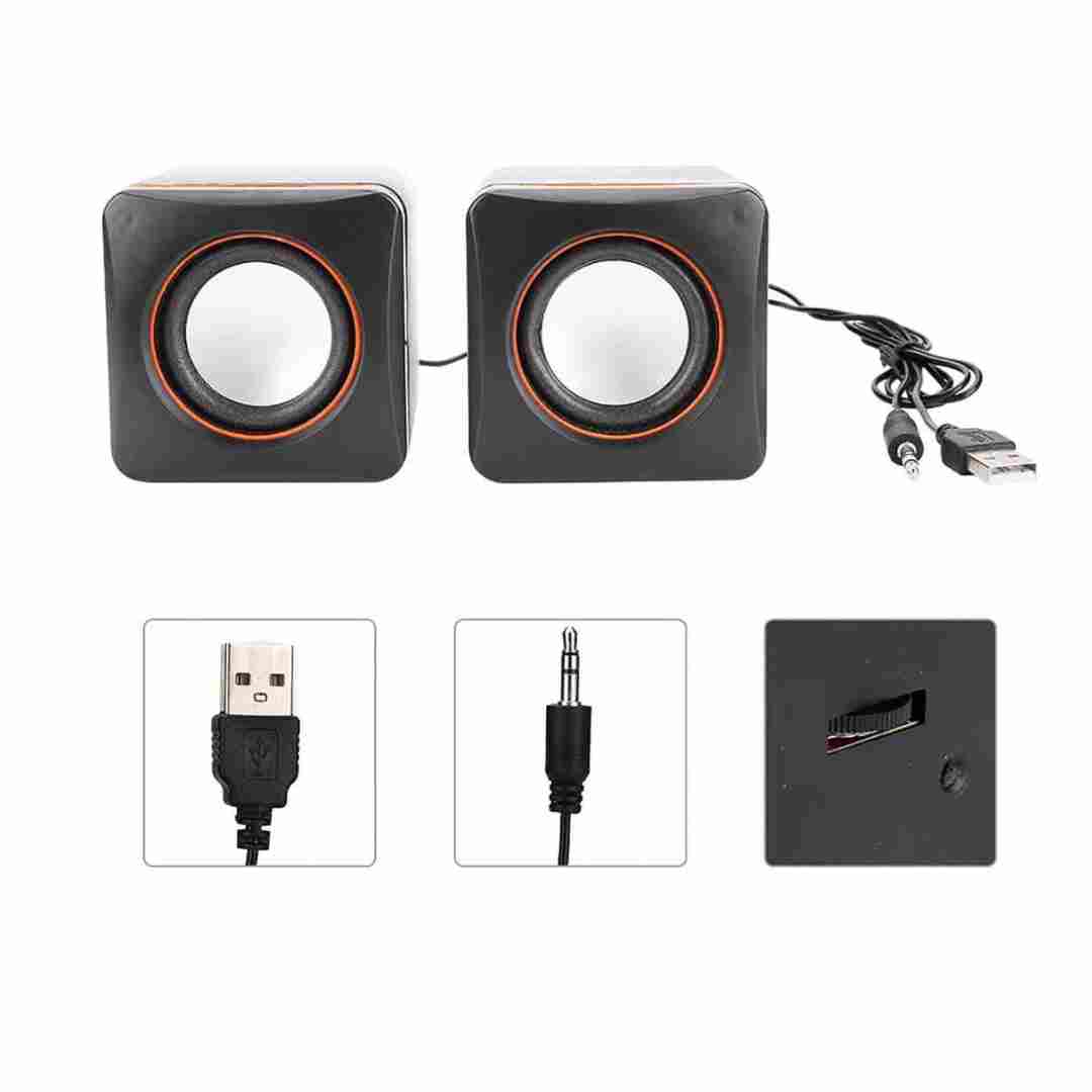 Cornetas Para Computadora Tamaño Pequeño Audio Auxiliar