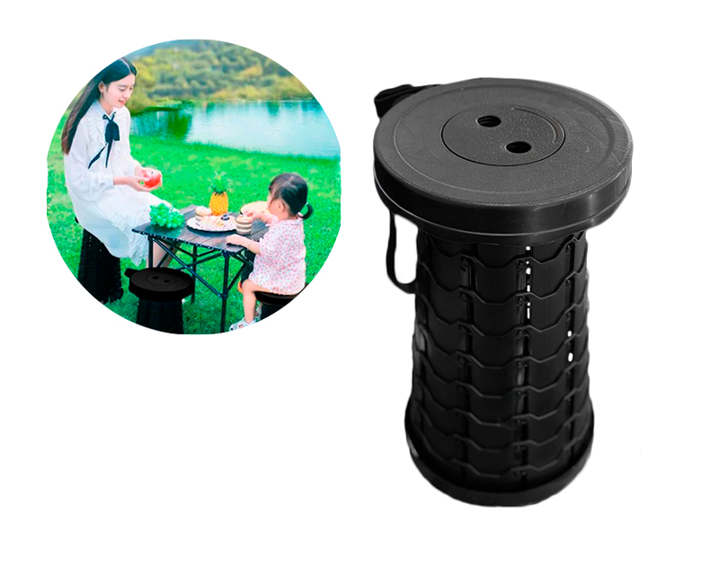 Banquito Telescópico Plegable Portátil Silla Ligera - Vista 3