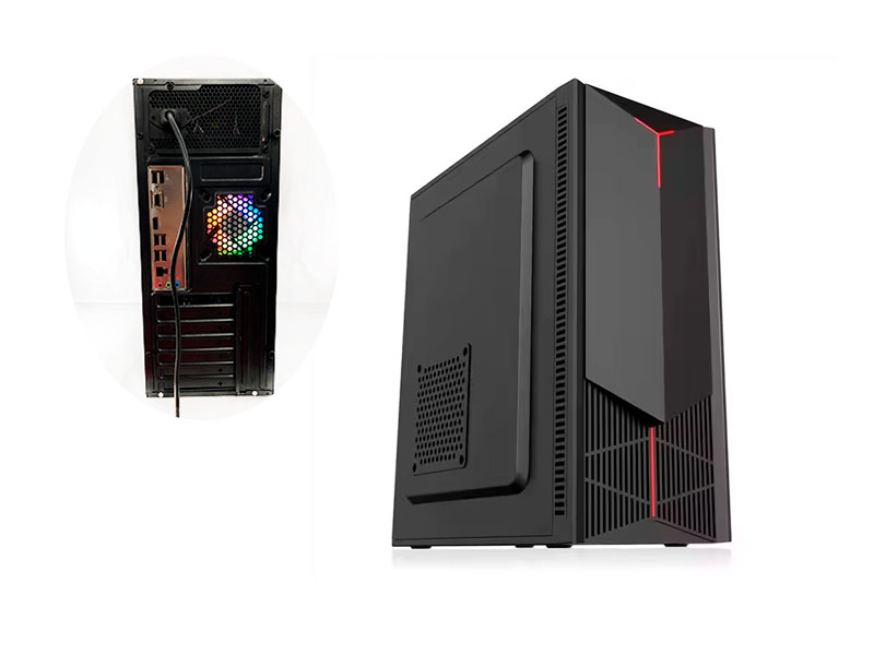 Cpu Intel Core I5 8gb Ram 256gb Ssd Luces Gamer Negro-Nuevo-Windows - Vista 2