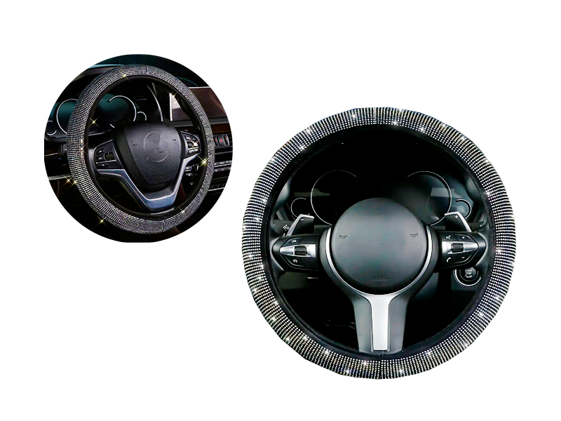 Forro De Volante Con Circones Plateado