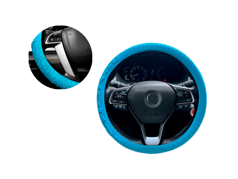 Forro Volante Universal De Silicon Anti Deslizante Azul