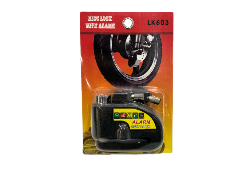 Candado Freno Disco Con Alarma Para Moto O Bicicleta - Vista 2