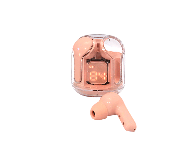 Audífonos Inalámbricos Rosado Con Pantalla Bt - Vista 2