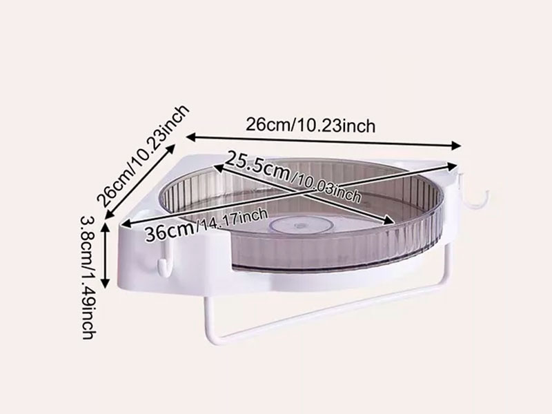 Estante Esquinero Giratorio De 360° Con Guindadero - Vista 2