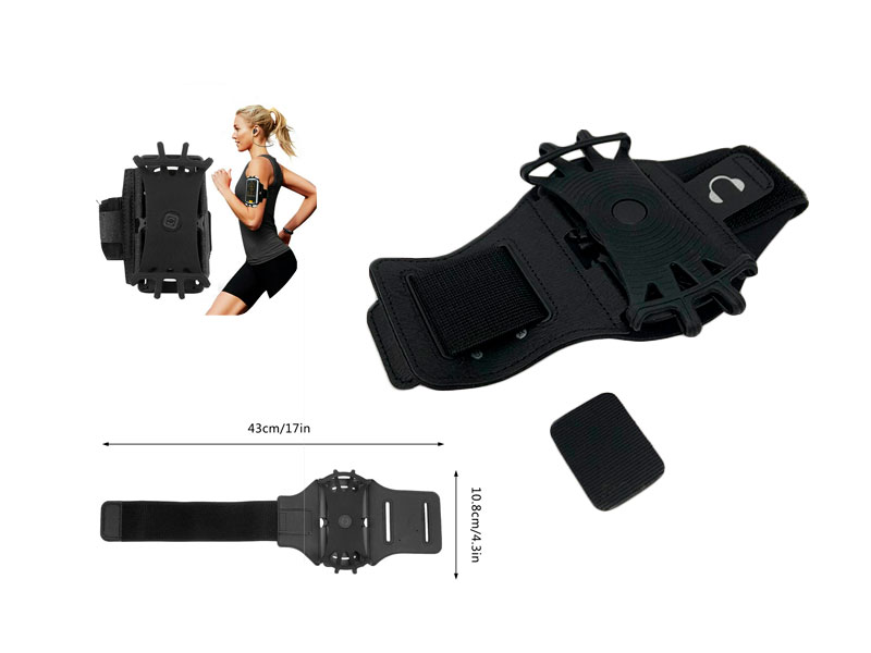 Muñequera Base Celular Moto Extraible 360 Brazalete