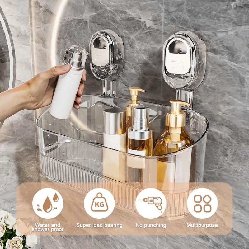 Canasta Almacenadora Pared De Baño, Estante Para Baño Ducha - Vista 3