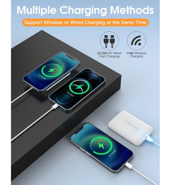 Power Bank Inalambrico magnético - Vista 3