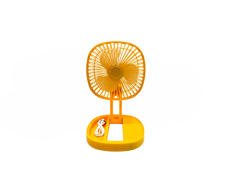 Ventilador Multifuncional 5W Usb Recargable Portatil Amarillo