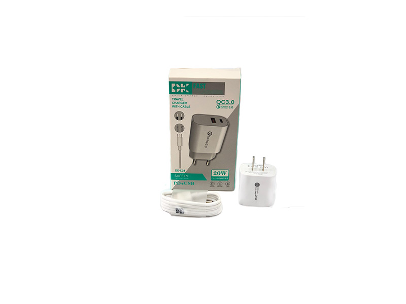 Cargador Dk-c03 Carga Rápida 20w Cable Tipo C + Taco