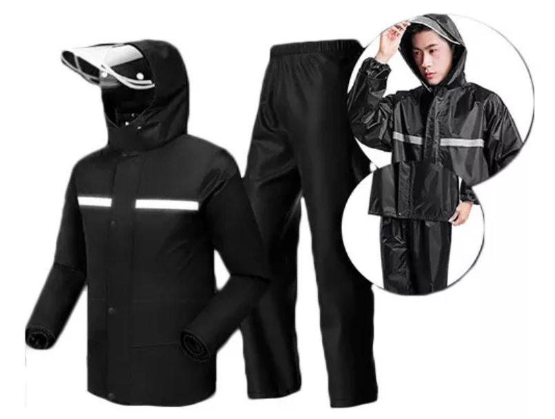 Impermeable Poncho Con Visera Para Motorizado XXL