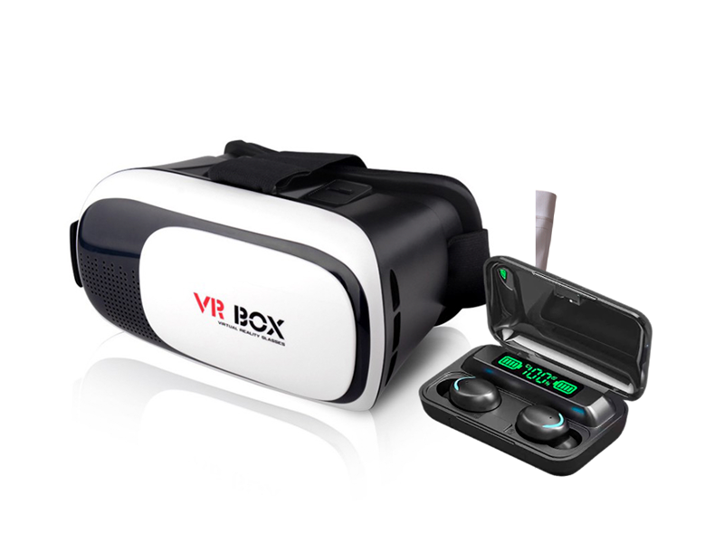 Lente Vr Box 3d Con Control Remoto + Audifono F9 - Vista 4