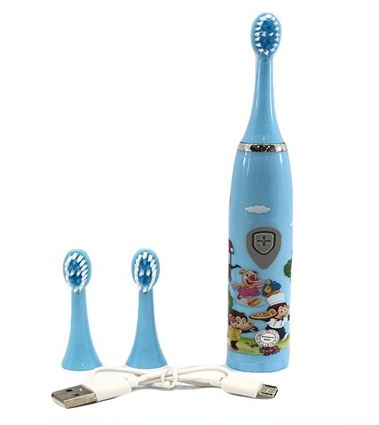 Cepillo Dental Para Niños Azul Recargable Usb