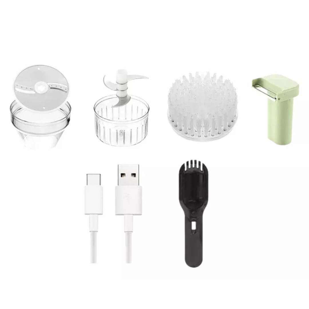 Cortador Vegetales Multifuncional Portatil Usb Recargable - Vista 2