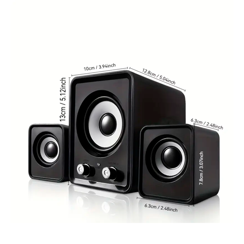 Corneta X7 Usb Speaker 2.1 Pc Laptop Celular Tv Ft-202 - Vista 2