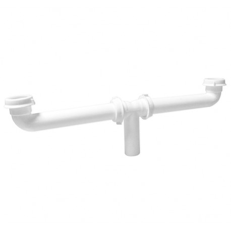 Colector Doble Pvc Fregadero C/Rosca