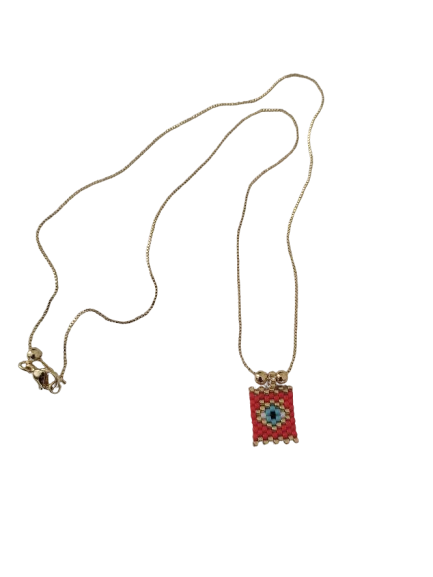 Collar Mini Escapulario Rojo - Vista 2
