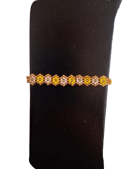 Pulsera Flores Amarillo