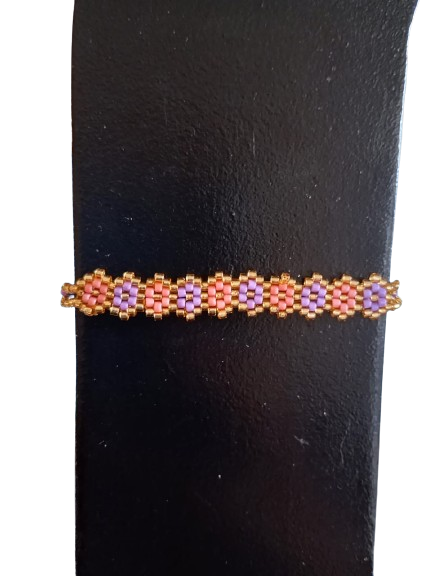 Pulsera Flores Lila