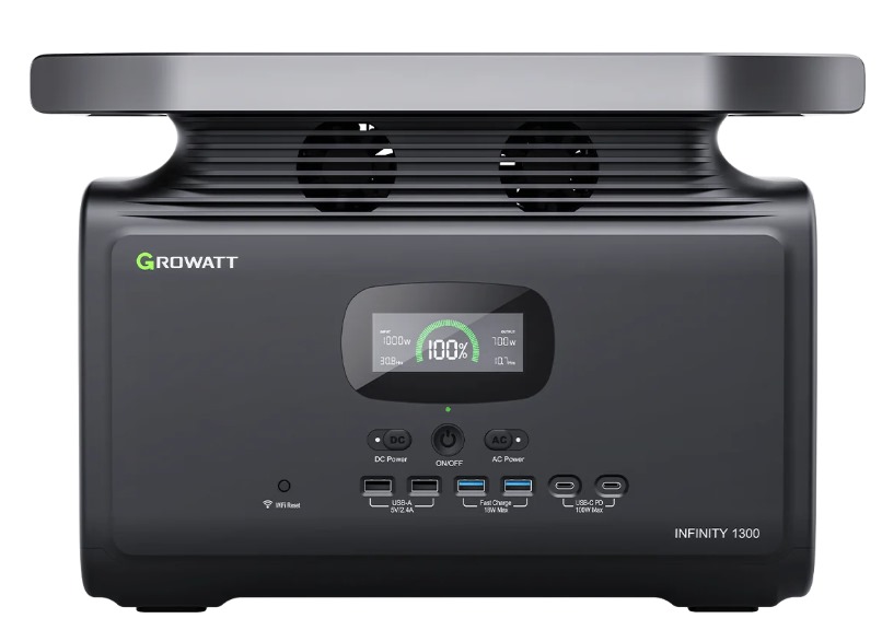 Estacion de Energia Growatt Infinity 1300 (1800W/1382Wh) - Vista 2