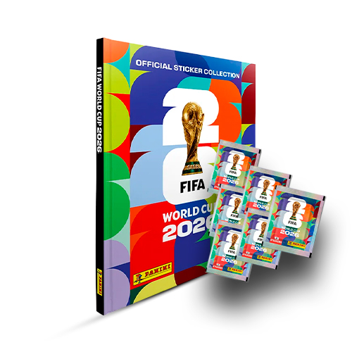 Álbum Tapa Dura + 5 sobres de Barajitas Mundial FIFA 2026