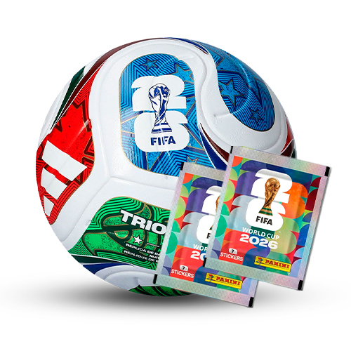 Balón Oficial Mundial FIFA 2026 Trionda + 2 sobres obsequio Versión Entrenamiento
