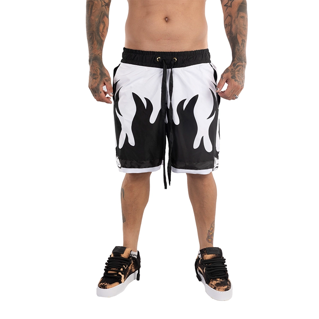 Short Libardino Fuego Blanco Negro