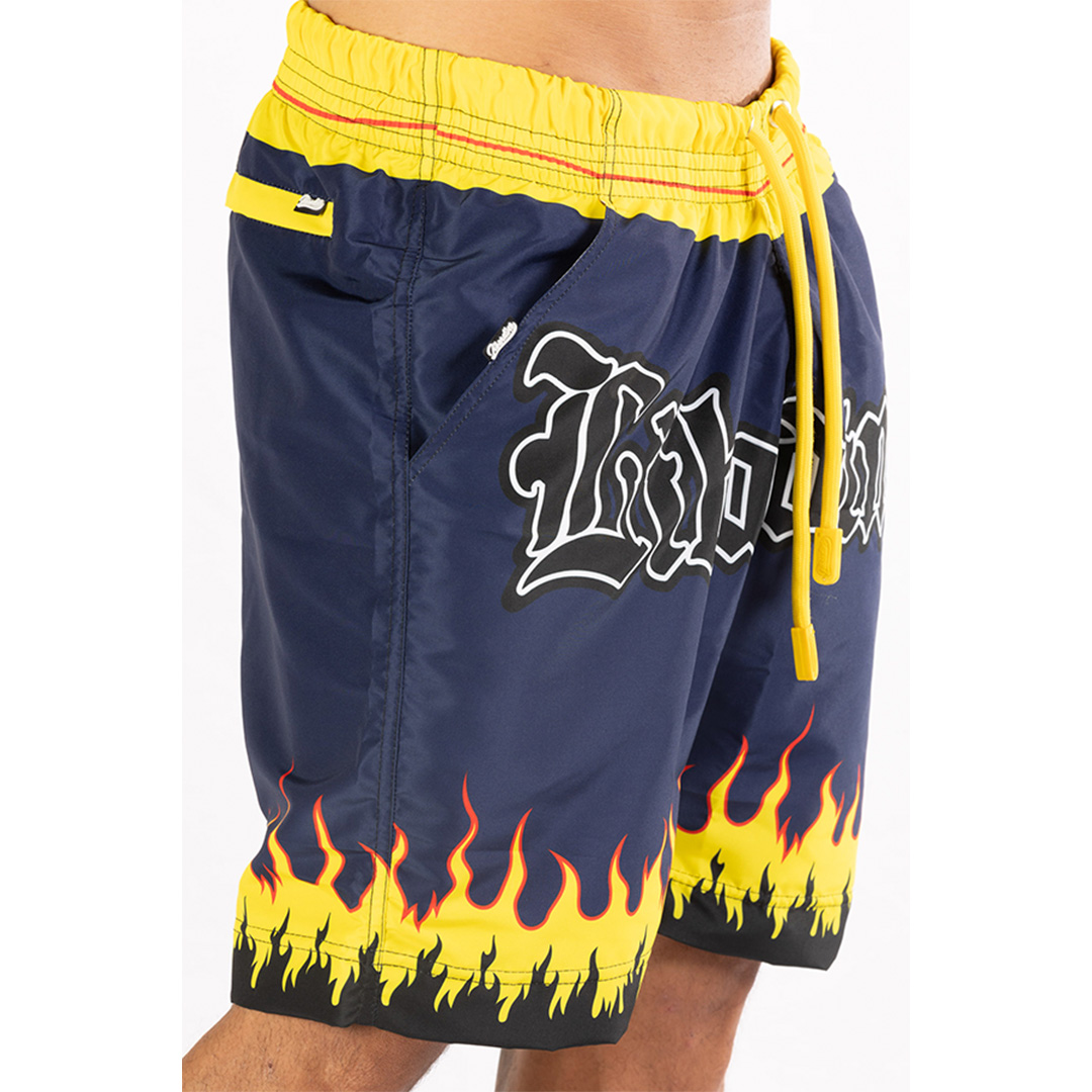 Short Libardino Llamas Azul - Vista 2
