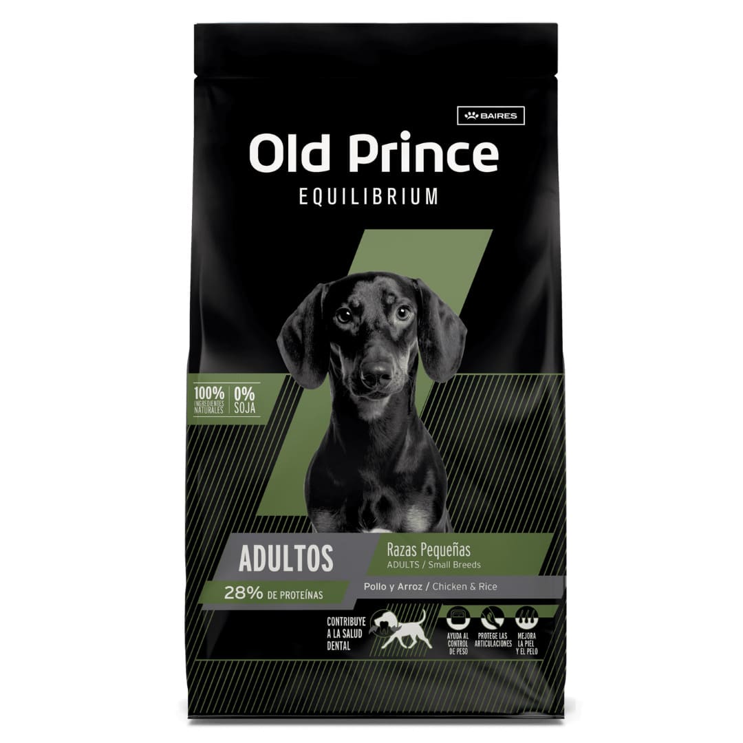 Alimento para Perros Adultos Razas Pequeñas Old Prince Equilibrium Pollo y Arroz