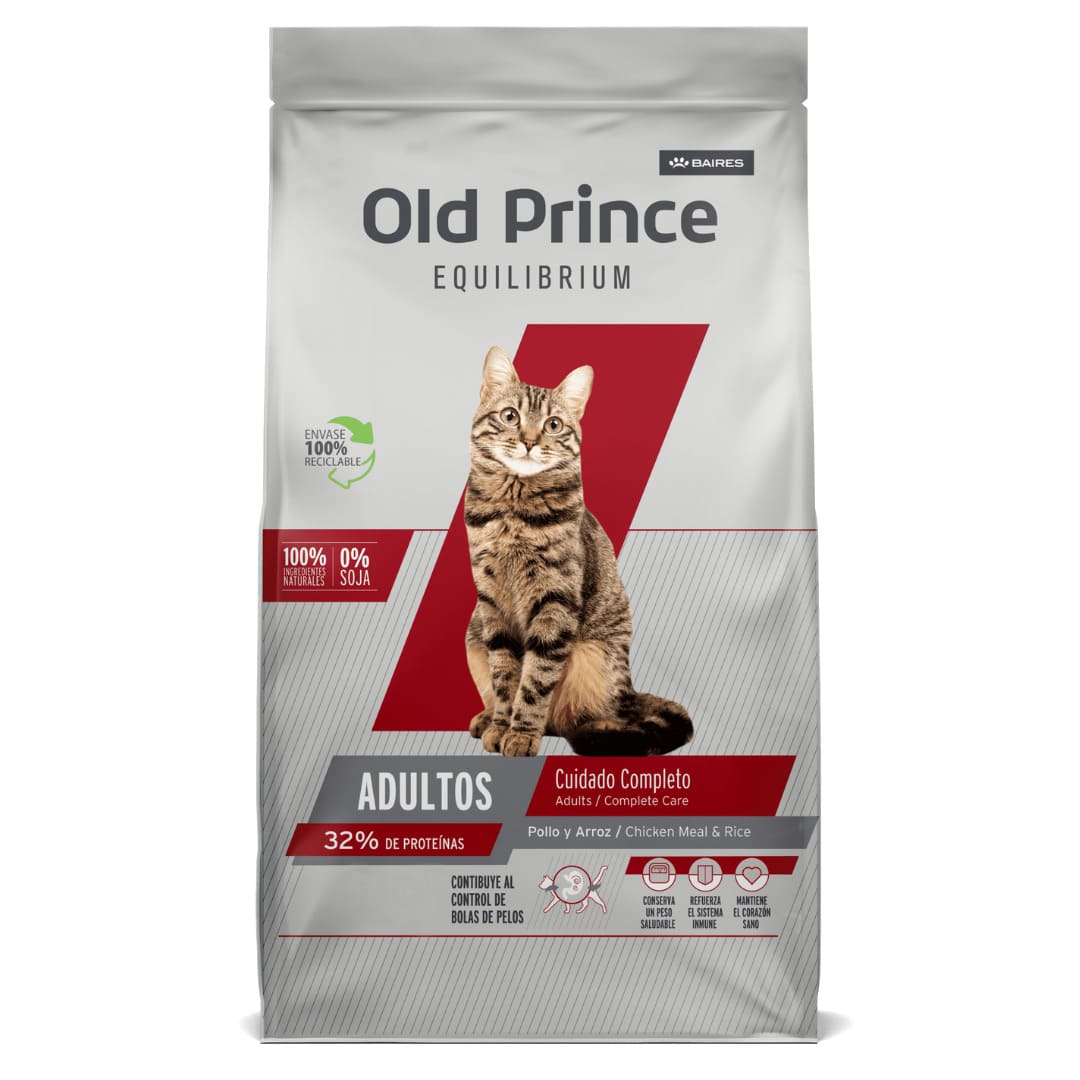 Alimento para Gatos Adultos Old Prince Equilibrium Cuidado Completo