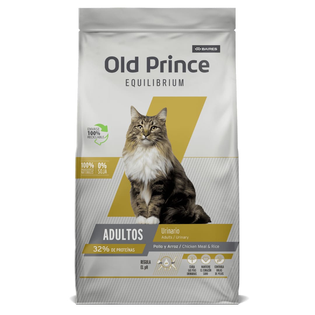 Alimento para Gatos Adultos Old Prince Equilibrium Cuidado Urinario