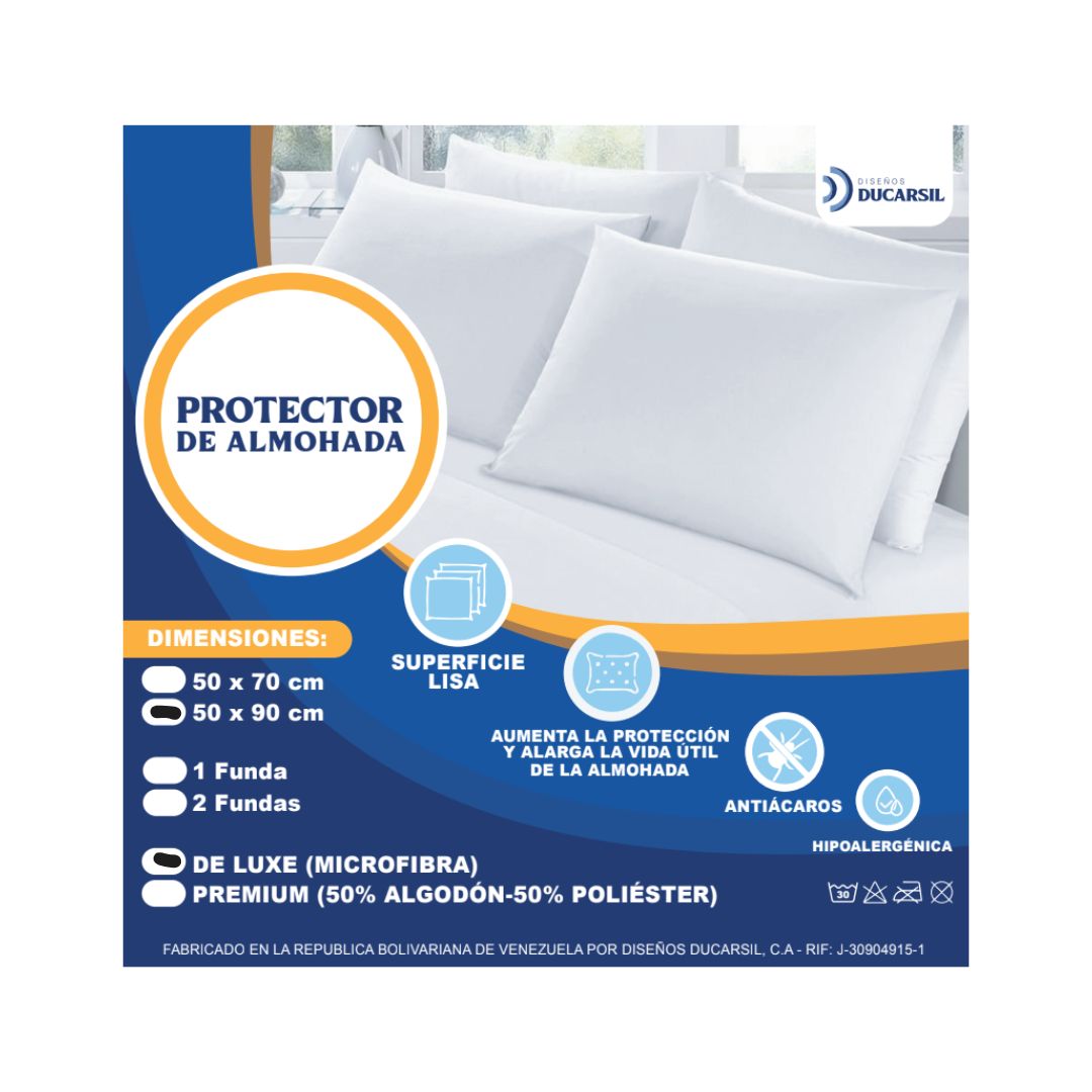 Set de 2 fundas protectoras lisas Deluxe