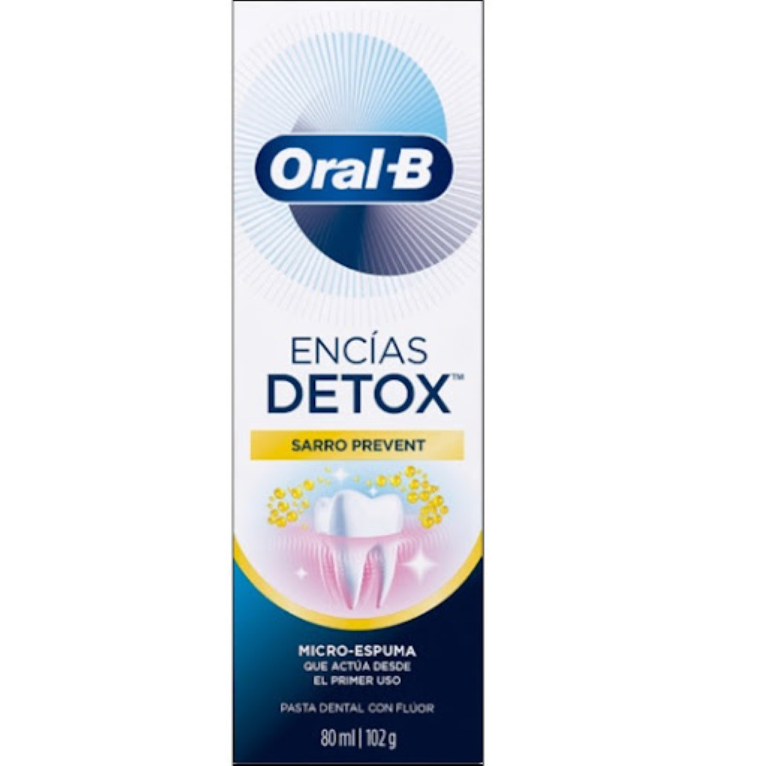 Crema Dental Oral B Detox Antisarr 102 G