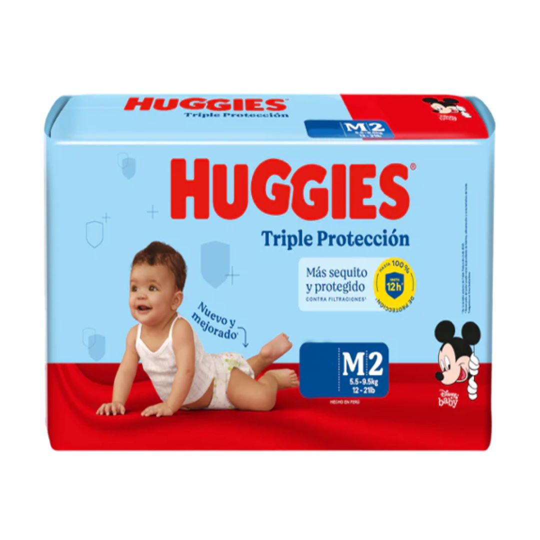Panales Desechable Triple Proteccion Huggies Talla M 20 Und