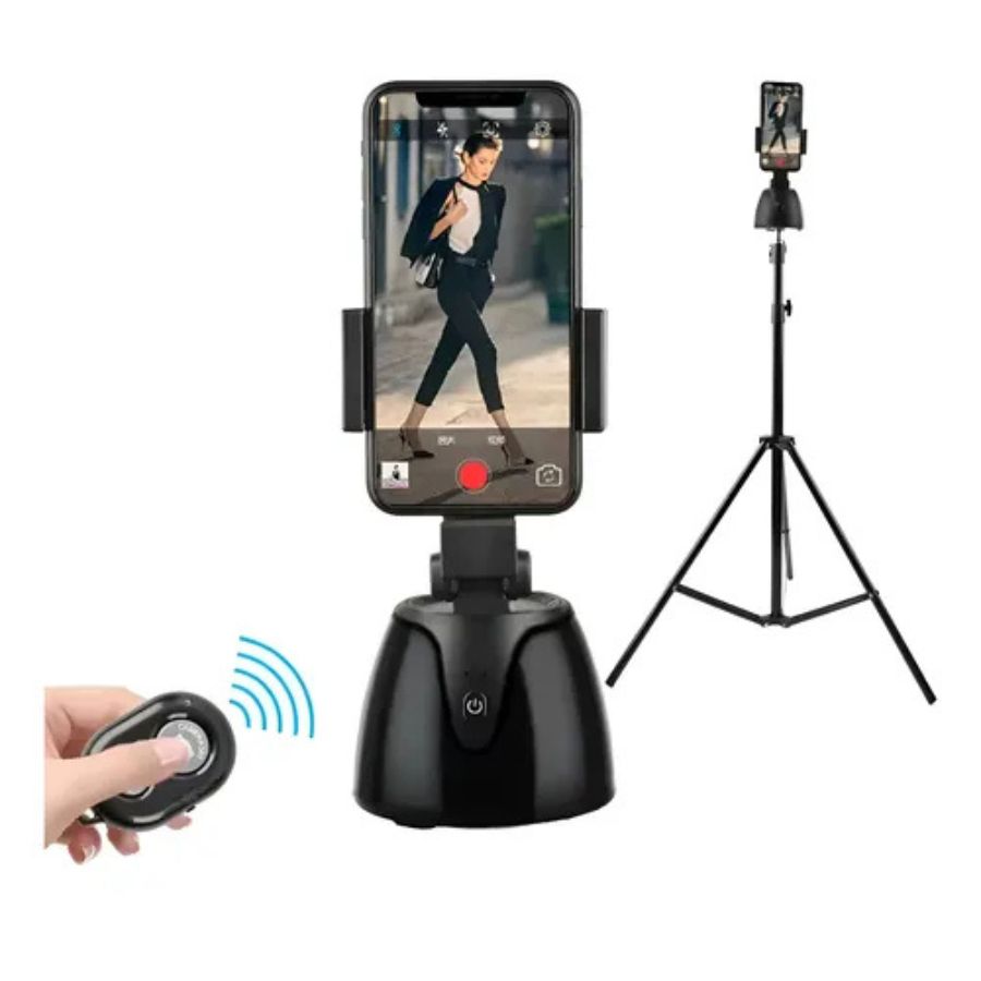 Soporte Base Telefóno Seguimiento Facial + Control + Tripode