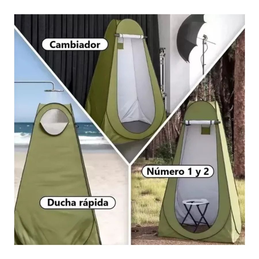 Carpa Cambiador Para Ducha Portátil Camping Vestidor - Vista 3