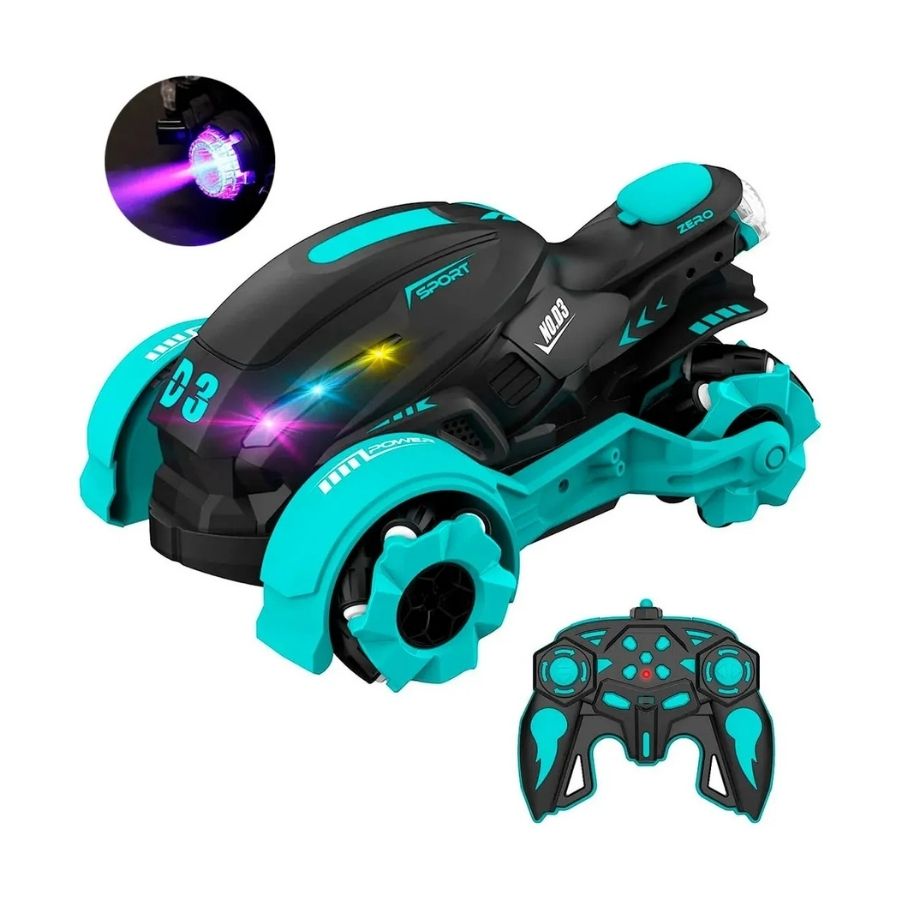 Carro Con Vapor Acrobacias Control Música Recargable Luces - Vista 2